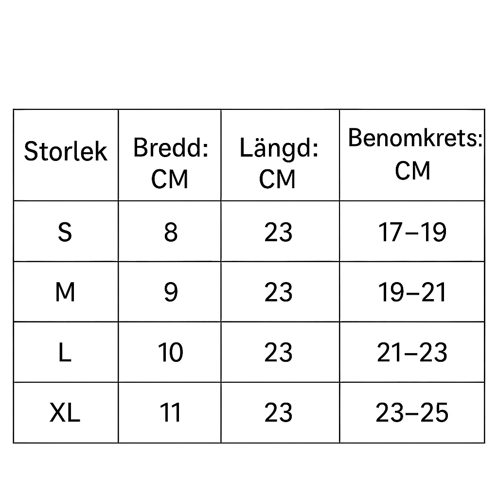 Fotledsstöd - Med kompression